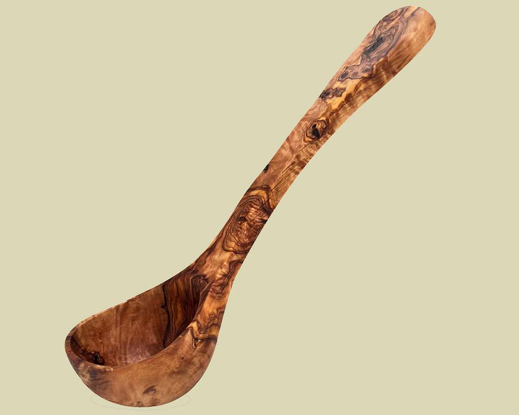 Best Wooden Kitchen Utensils | Rustic Olive Wood Ladle | Olivarts