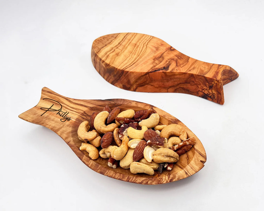 Olive Wood Mini Bowls Set of 2  | Small Wood dip bowl | Olivarts